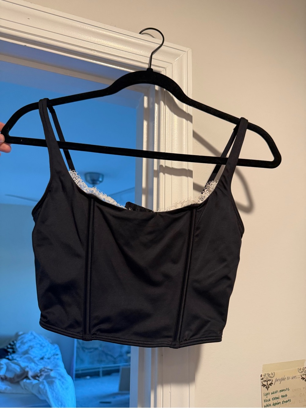 Satin corset top